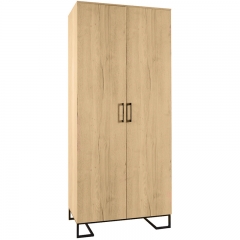 Шкаф двухстворчатый R-home Loft без зеркал Дуб Натур