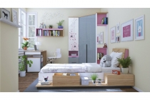 Модульная детская Урбан Любимый дом Урбан 1 Белый/Розовый