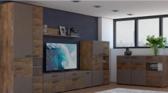 Шкаф двухдверный Браво Рио ШР-2 850 Таксус Смоки софт