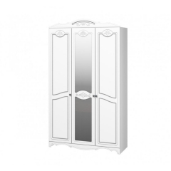 Шкаф трехдверный Браво Лотос ШР-3 Белый жемчуг