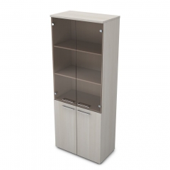 Шкаф высокий со стеклом ALSAV GLOSS LINE 9НШ.005.12 Ivory