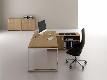 Шкаф средний ALSAV GLOSS LINE 9НШ.017.1 Teakwood