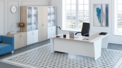 Шкаф для бумаг глухой, глянец POINTEX ASTI AST33951421 Вяз Белый