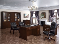 Шкаф для бумаг, 3 створки левый POINTEX MINISTRY Композиция 6.1 Южный орех