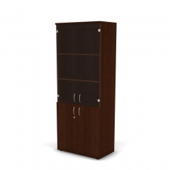 Шкаф комбинированный с замком Дэфо Танго Ш64Тз Орех