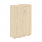 Шкаф средний широкий 2 средние двери стекло Рива NOVA S В.СТ-2.4 Орех Гварнери