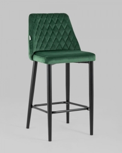 Стул полубарный Stool Group Диего велюр Зеленый