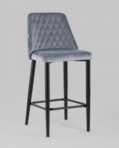 Стул полубарный Stool Group Диего велюр Серый