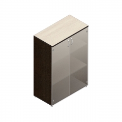 Шкаф для документов с тонированными стеклами Альтерна Р.Шс-3СТ Венге/Дуб