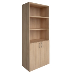 Шкаф книжный полуоткрытый без топа Рива YALTA LT-ST 1.6 Снежная Патина