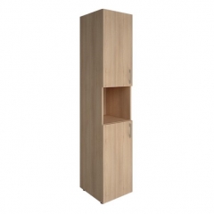 Стеллаж книжный закрытый без топа Рива YALTA LT-SU 1.9L Снежная Патина