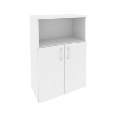 Шкаф средний широкий 2 низких фасада ЛДСП Рива ONIX O.ST-2.1 Белый Бриллиант