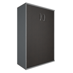 Шкаф средний широкий Рива Riva А.СТ-2.3 Венге/Металлик