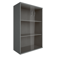 Шкаф средний широкий Рива Riva А.СТ-2.4 Венге/Металлик