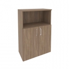 Шкаф средний широкий 2 низких фасада ЛДСП Рива ONIX O.ST-2.1 Тиквуд светлый