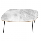 Стол журнальный Любимый дом Тип 2 низкий Статуарио Белый