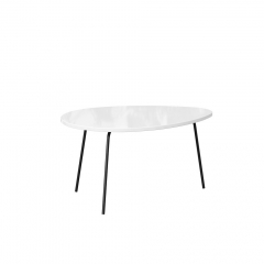 Стол журнальный Любимый дом Тип 3 низкий Белый глянец