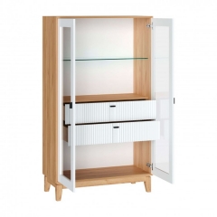 Шкаф двухстворчатый малый Любимый дом Бари ЛД 698.040.000 Дуб Золотой Белый