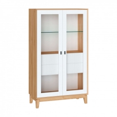 Шкаф двухстворчатый малый Любимый дом Бари ЛД 698.040.000 Дуб Золотой Белый