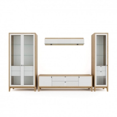 Набор мебели для гостиной Любимый дом Бари 1 Дуб Золотой Белый