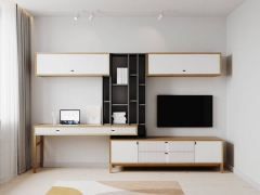 Набор мебели для гостиной Любимый дом Бари 2 Дуб Золотой Оник серый Белый