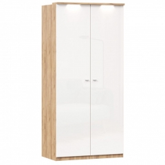 Шкаф двухстворчатый Любимый дом Фиджи ЛД 659.236.000 Дуб Золотой Белый