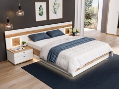 Спальный гарнитур Любимый дом Фиджи 4 Дуб Золотой Белый