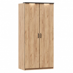 Шкаф двухстворчатый Любимый дом Техно ЛД 678.131.000.002 Дуб Золотой