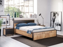 Комплект мебели для спальни Любимый дом Техно 01 Дуб Золотой Черный