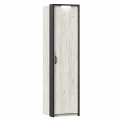 Шкаф одностворчатый с паспарту Любимый дом Техно 01 Дуб Крафт белый