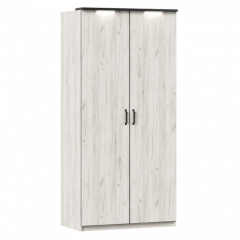 Шкаф двухстворчатый Любимый дом Техно ЛД 678.131.000.008 Дуб Крафт белый