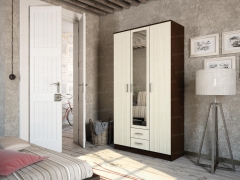 Шкаф Трио МАГ-РИВЕР Дуб вотан/Белый