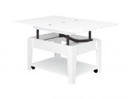 Журнальный стол-трансформер Витра Агат 34 Белый шпон