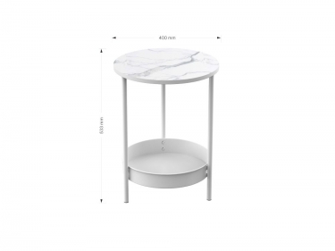 Журнальный столик Eureka DSN-03777G White