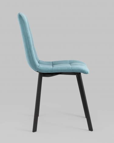 Стул Stool Group Oliver SquareвелюрПыльно-голубой
