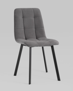 Стул Stool Group Oliver SquareвелюрТемно-серый