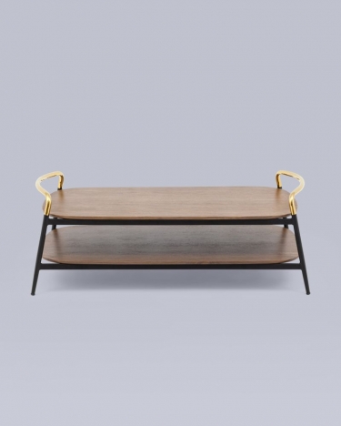 Журнальный столик Stool Group Нолан 120x60 Темное дерево