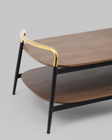 Журнальный столик Stool Group Нолан 120x60 Темное дерево