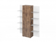 Шкаф для документов дополнительный Экспро LEMO L-562 Таксония шоколадная