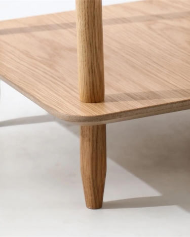 Журнальный столик Stool Group Stiff 40x40 Светлое дерево