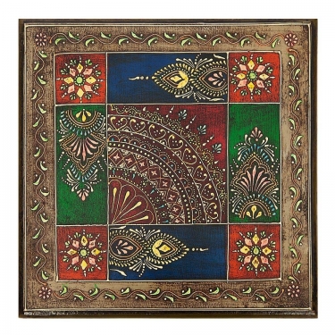 Столик Tetchair Secret De Maison HAVELY mod. BJ-001 дерево манго, 30x30x17 cm, этническая роспись