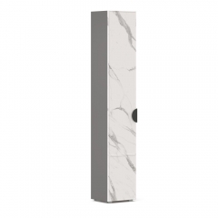 Шкаф 400 левый Любимый дом Вилена ЛД 138.120.000 Оникс Серый/Монте белый