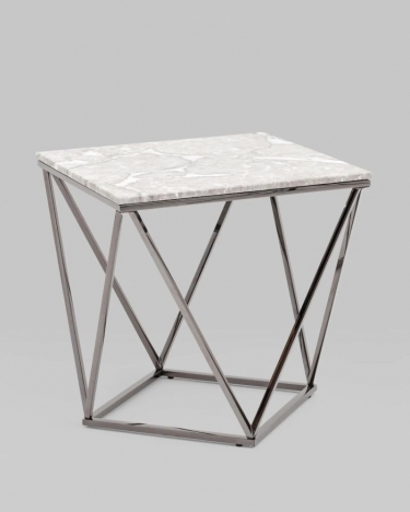 Журнальный столик Stool Group Авалон 6161 black Серый мрамор