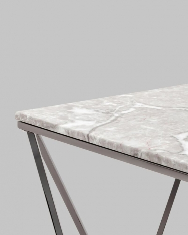 Журнальный столик Stool Group Авалон 6161 black Серый мрамор