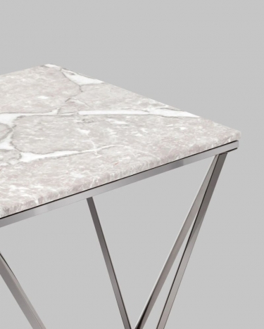 Журнальный столик Stool Group Авалон 6161 black Серый мрамор