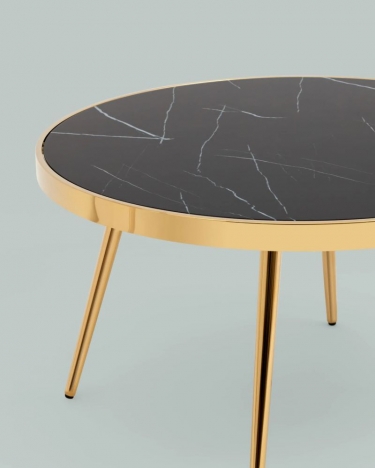 Журнальный столик Stool Group Гелиос 8080 Золото