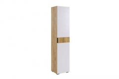 Шкаф однодверный Мебельсон Бери MPR-023 Дуб крафт золотой/белое дерево