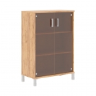 Стеллаж стекло тонированное Skyland В420.8 Дуб Бофорд