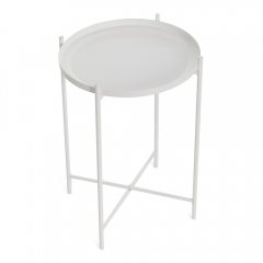 Столик журнальный Tetchair TAVETT / 1 шт. в упаковке металл, 37,637,652 см, белый