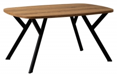 Стол журнальный R-home Flora Q Шерман коньяк